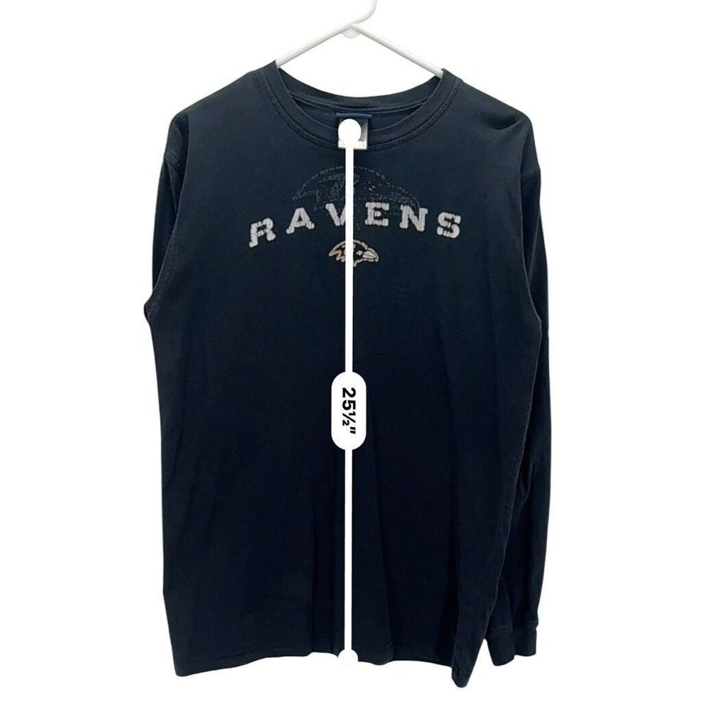 Reebok Baltimore Ravens NFL Onfield Long Sleeve Shirt Black Mens XL - Picture 9 of 10